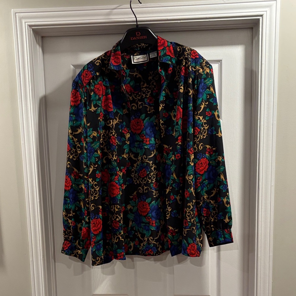 Floral Patterned Button-Up Shirt